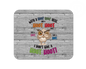 Don't Give A Hoot Mouse Pad / Funny Gaming Laptop Desk Mat / Cute Owl Gift For Animal Lovers