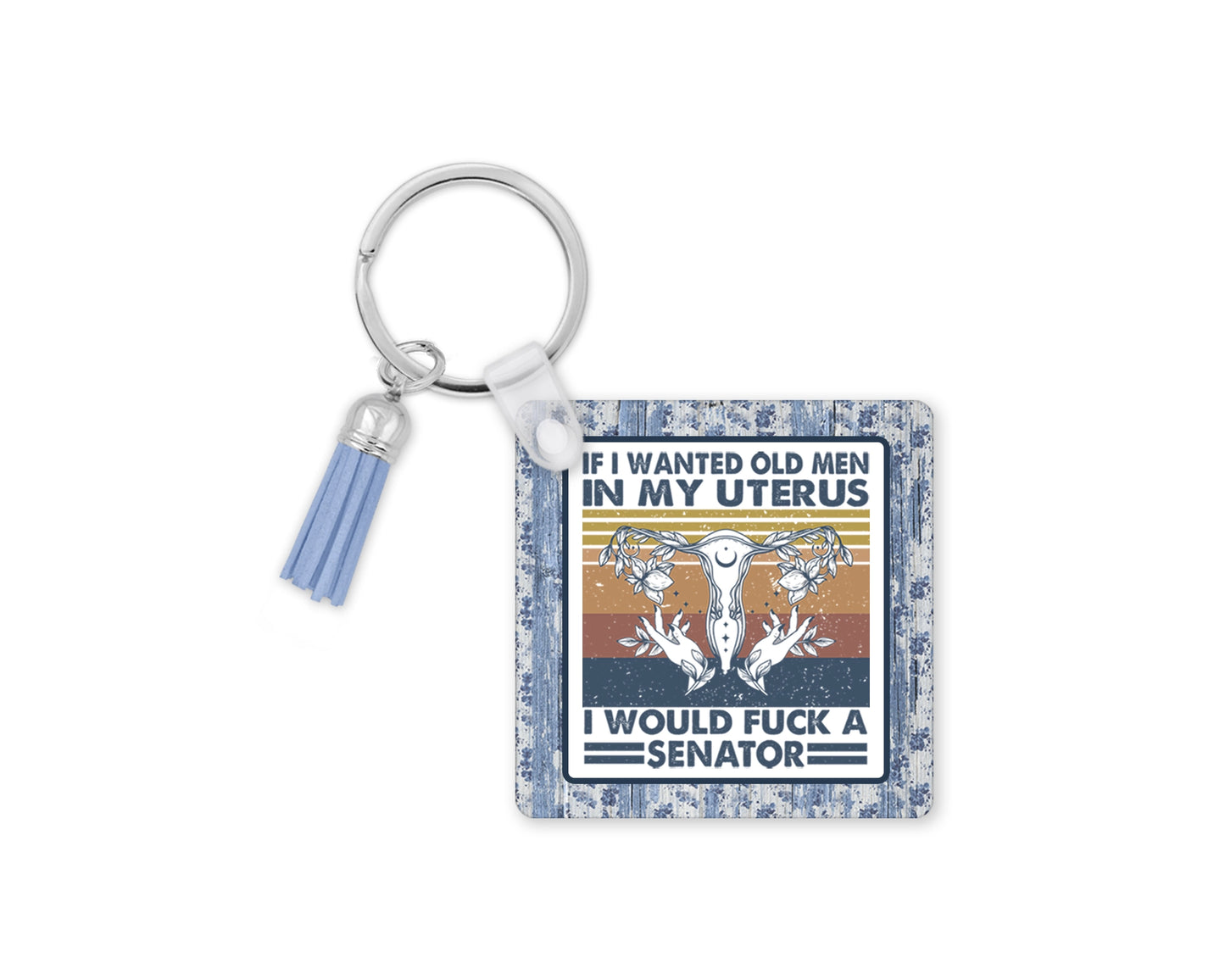 Femocracy Keychain- Women's Rights Keyring - Equal Rights Lanyard