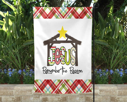 Remember The Reason Flag - Outdoor Holiday Yard Decor -  Christmas Garden Flag