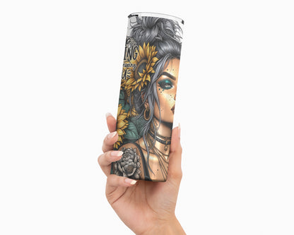 I'm Diagnosing You Tumbler / 20oz Sunflower Tumbler With Straw / Sassy Gift For Her