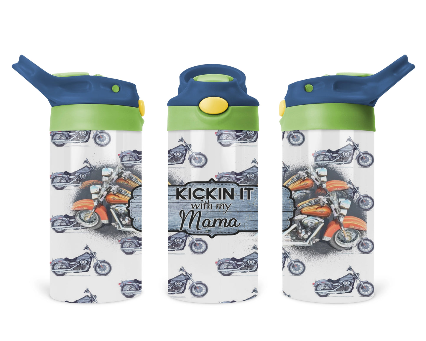 Kickin It With Mama Kids Tumbler  / Kids Water Bottle / Toddler 2-in-1 Sippy Cup