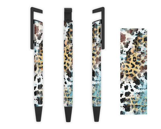 Wild Writings Pen - Colorful Leopard Print Ink Pen - Animal Print Writing Pen