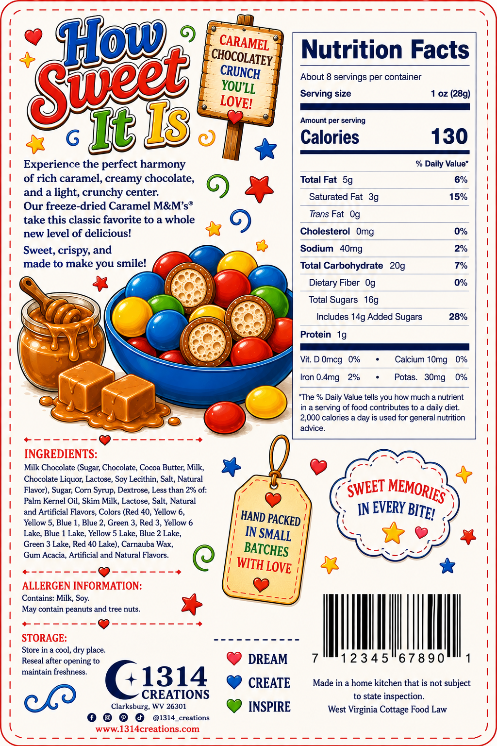 How Sweet It Is | Freeze Dried Caramel Chocolate Candy