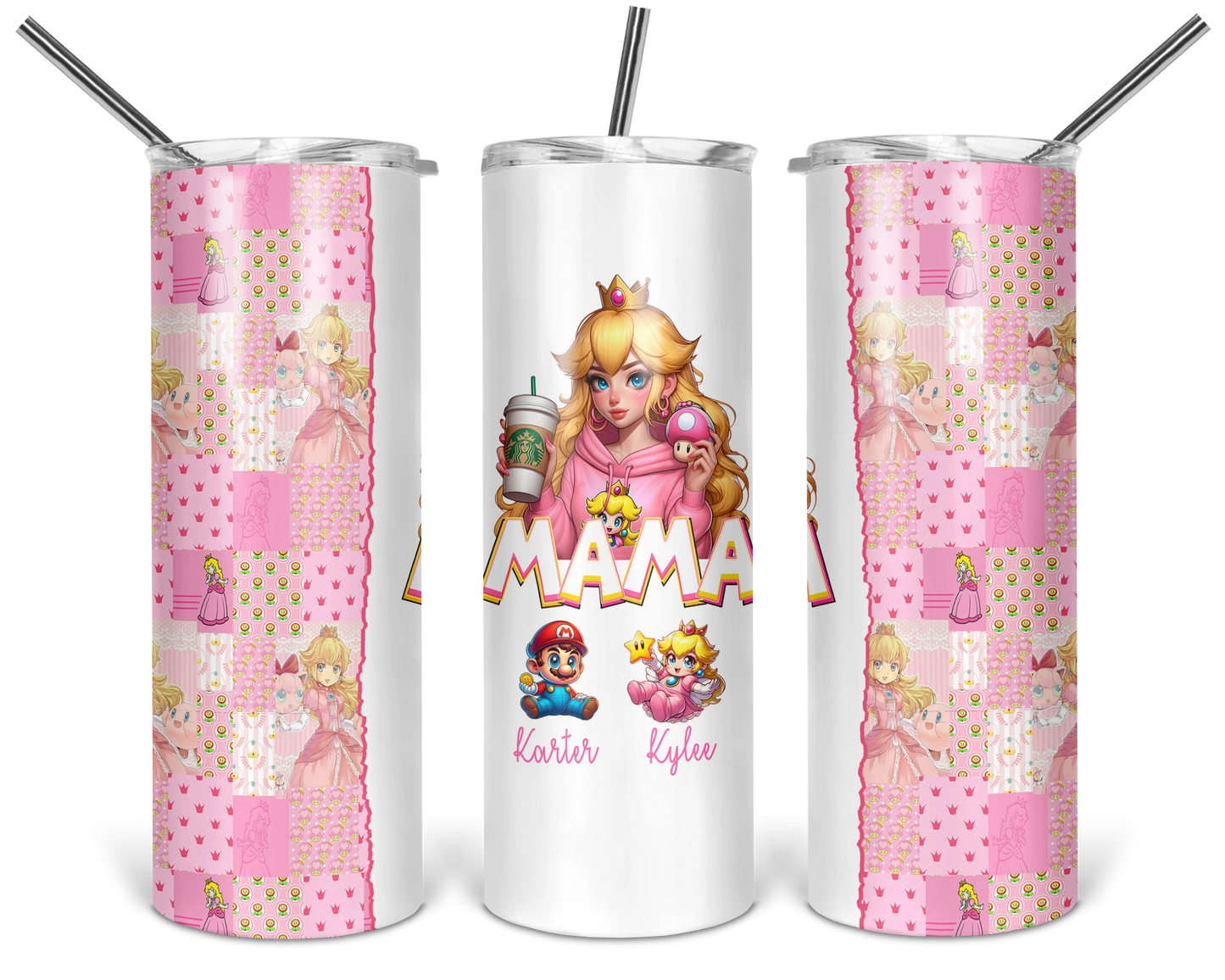 Royal Mama Tumbler- 20oz Mama Princess Tumbler With Straw - Gift For Mom