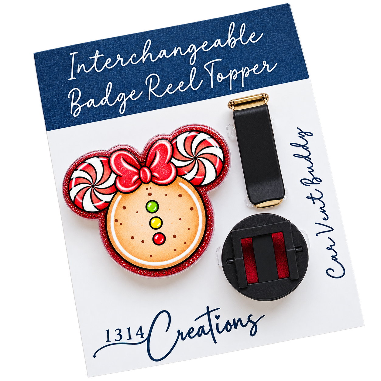 Merry Magical Swirls | Holiday Badge Reel Topper