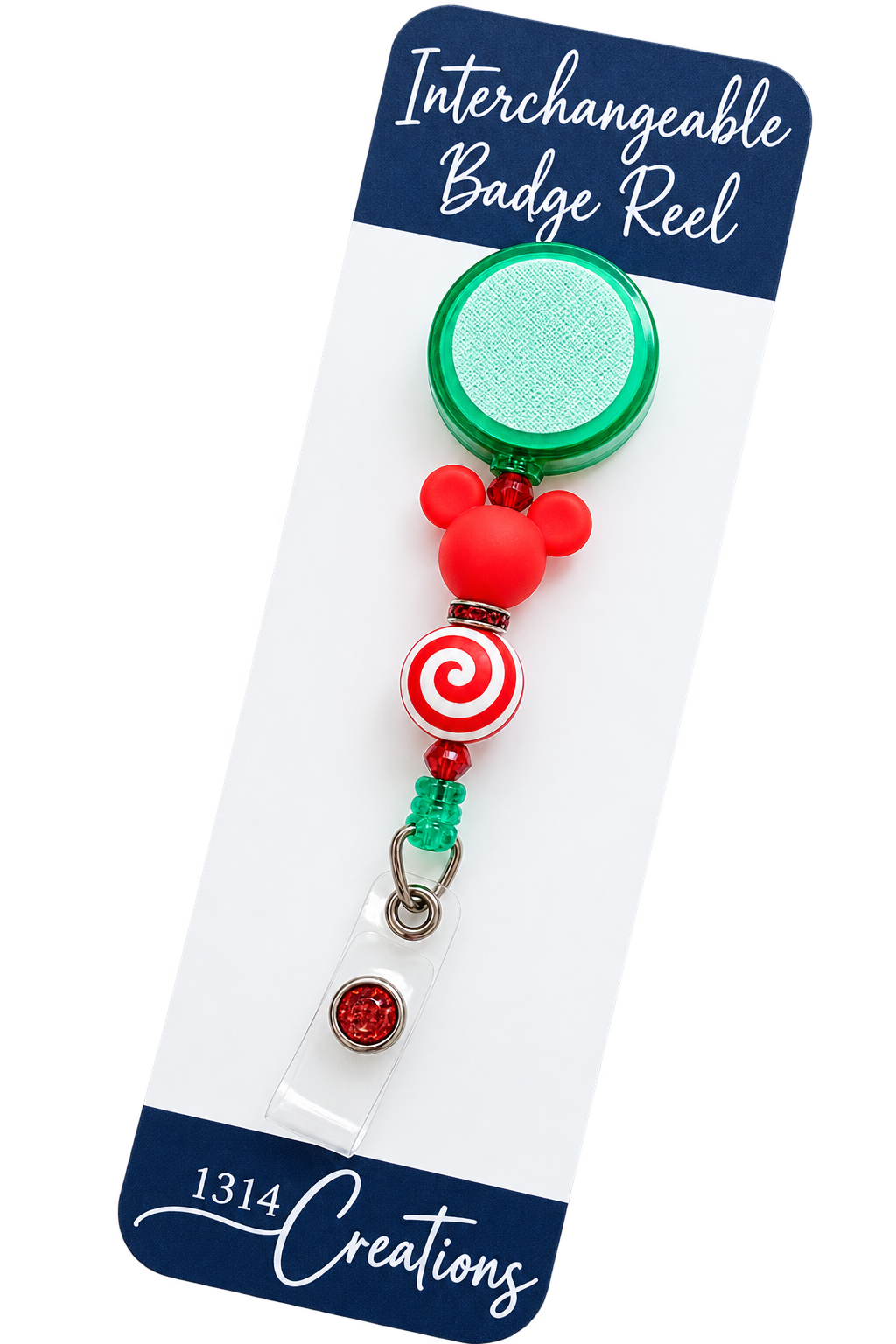 Merry Magical Swirls | Holiday Badge Reel Topper