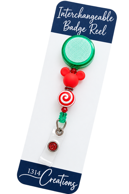 Merry Magical Swirls | Holiday Badge Reel Topper