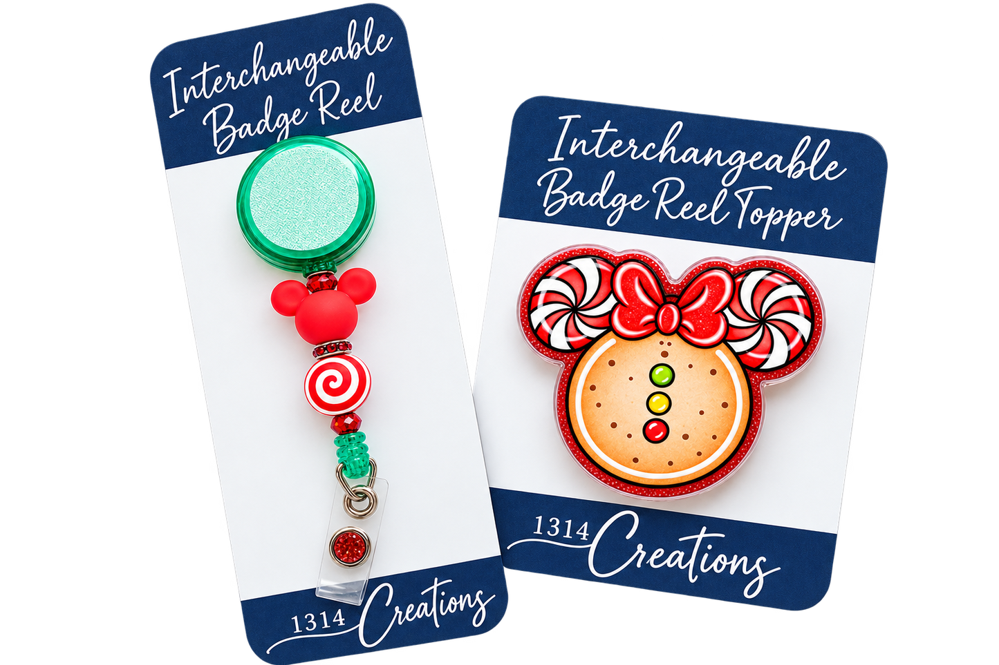 Merry Magical Swirls | Holiday Badge Reel Topper