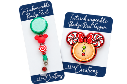 Merry Magical Swirls | Holiday Badge Reel Topper