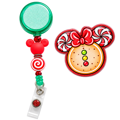 Merry Magical Swirls | Holiday Badge Reel Topper