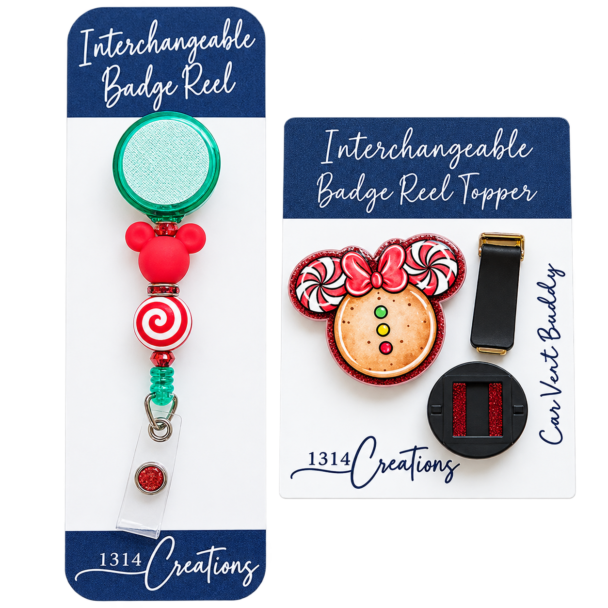 Merry Magical Swirls | Holiday Badge Reel Topper