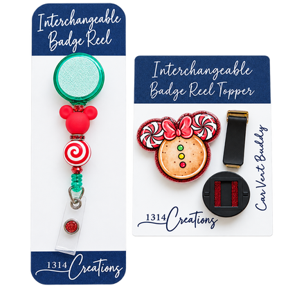 Merry Magical Swirls | Holiday Badge Reel Topper
