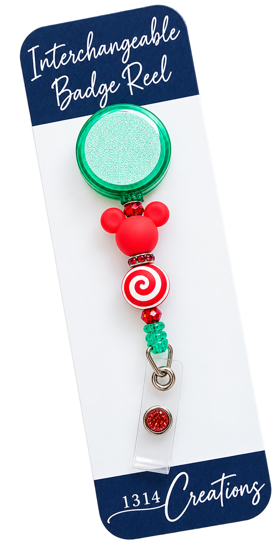 Merry Magical Swirls | Holiday Badge Reel Topper