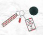 Mind Your Own Uterus Keychain  - Women's Rights Wristlet - Equal Rights Floral Lanyard