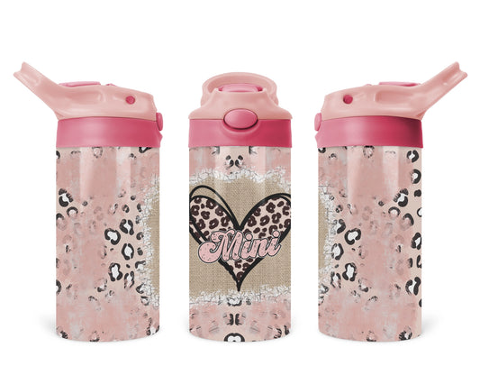 Pretty In Pink Kids Tumbler  / Kids Water Bottle / Toddler 2-in-1 Sippy Cup