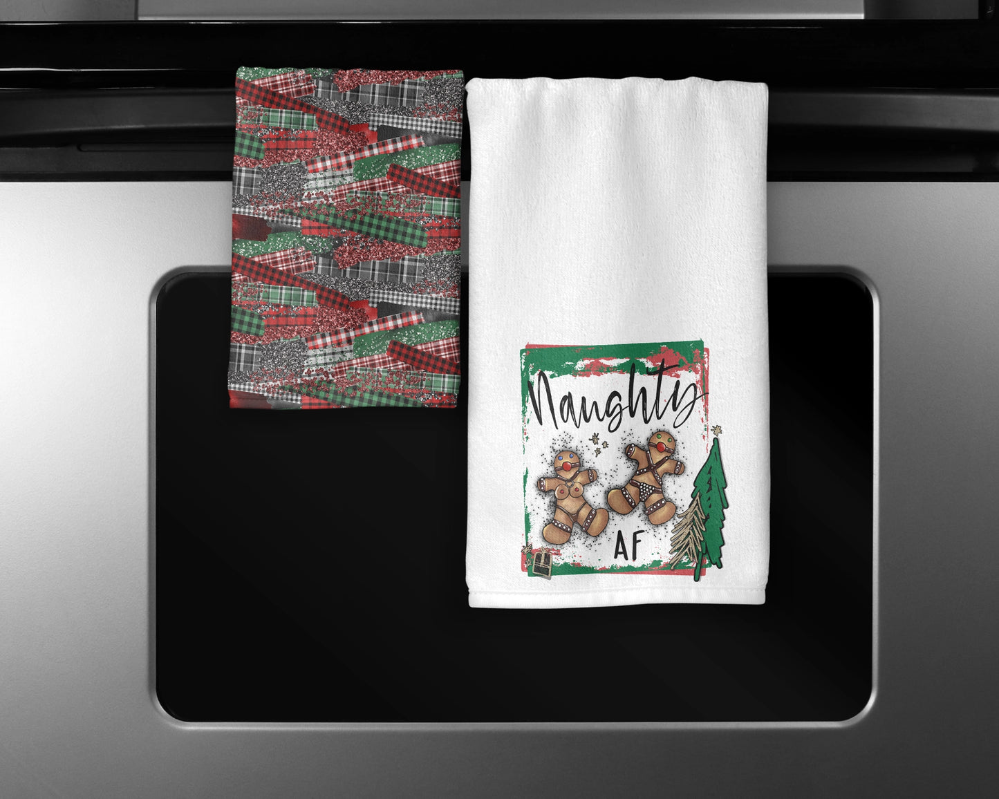 Naughty AF Gingerbread Towel Set