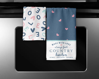 Made With Love Country Kitchen Towel Set