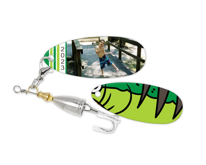 Fishing Frenzy Personalized Spinner Lure / Customized Angling Adventures Bait / Personalized Gift For Fishermen