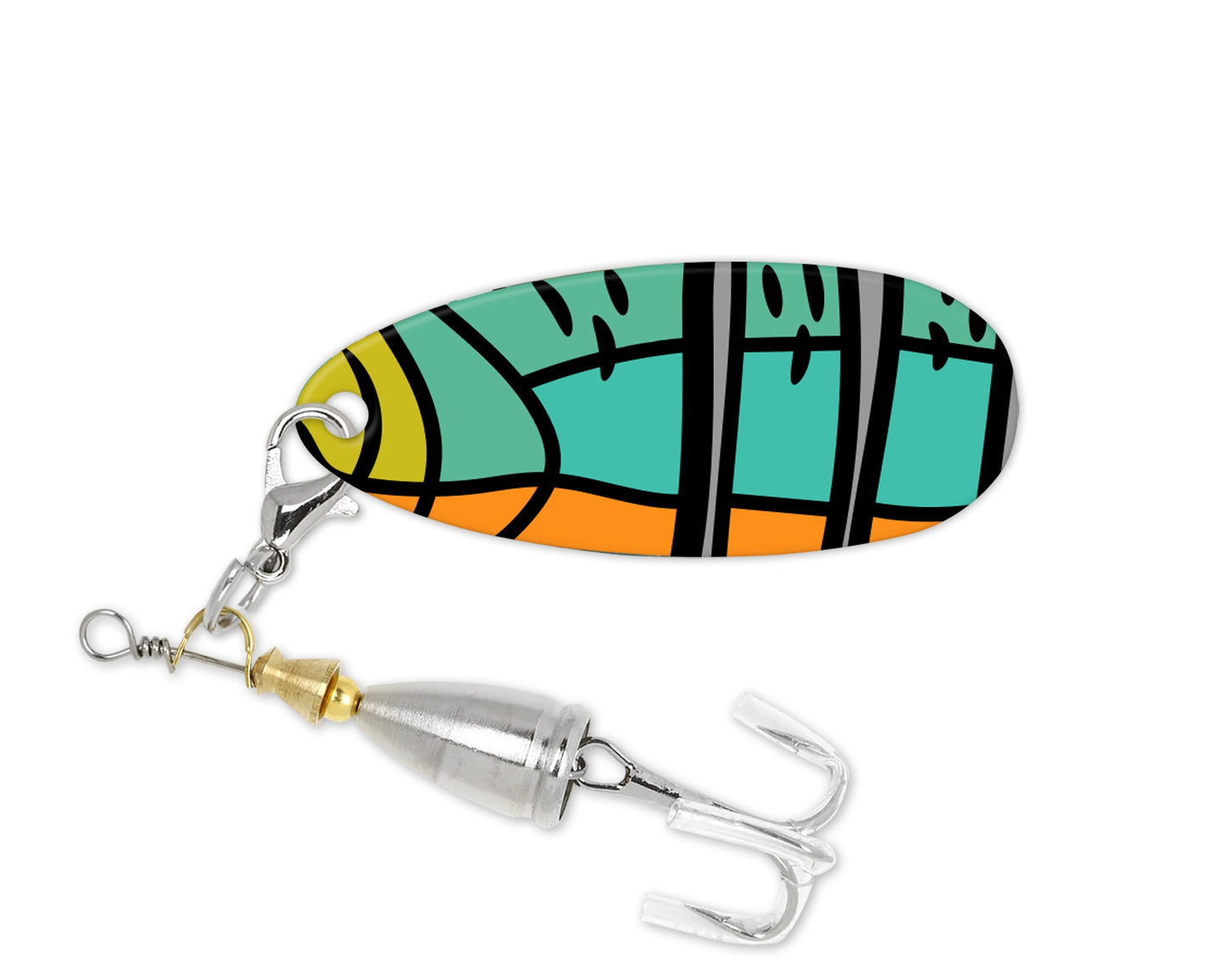 Custom Aquatic Greens Fishing Lure / Personalized Spinner for Fishing Enthusiasts / Personalized Photo Gift for Anglers