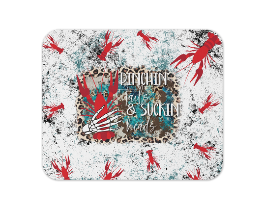 Pinchin Paradise Mouse Pad / Crawfish Bake Mouspad / Southern Foods Desk Pad