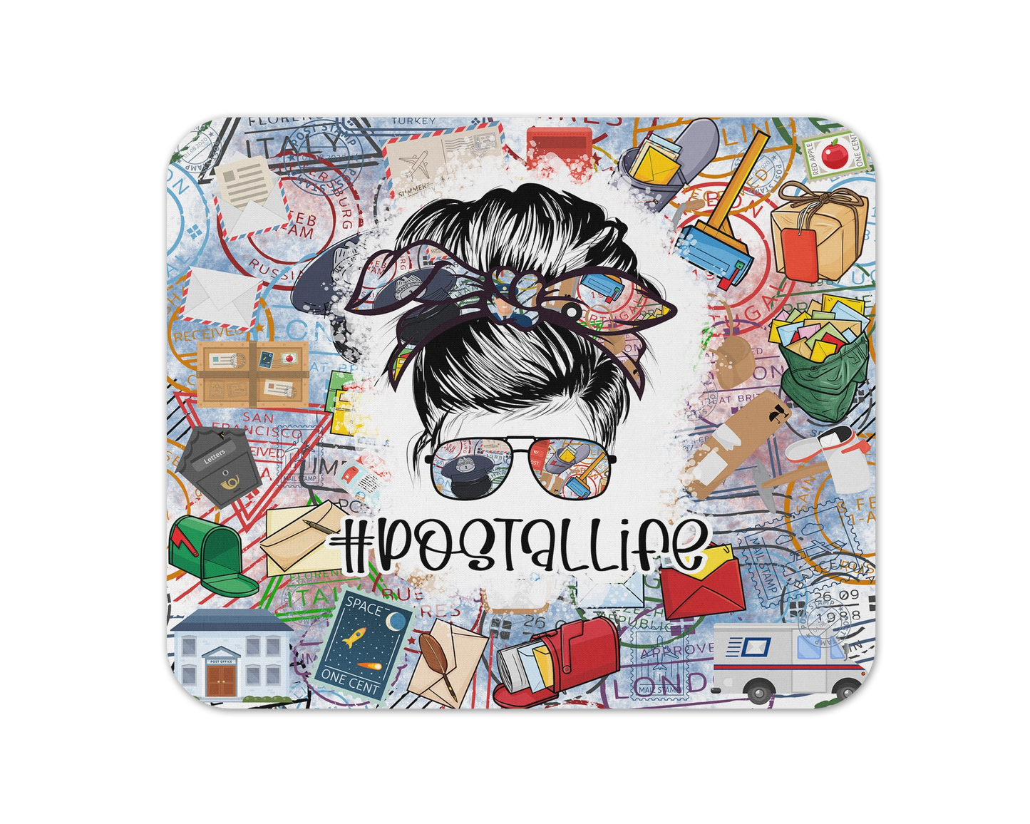 Postal Life / Custom Mail Carrier Mouse Pad / Gift For Postman