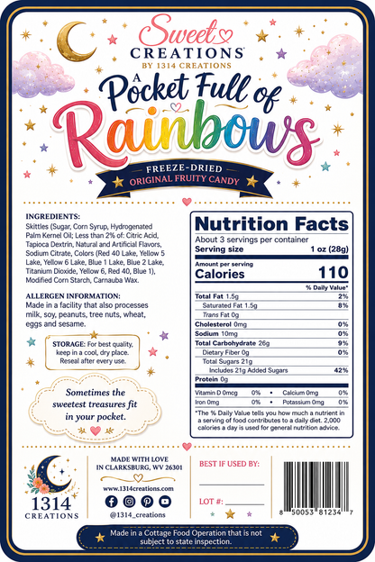 A Pocket Full of Rainbows |Freeze Dried Fruity Candy