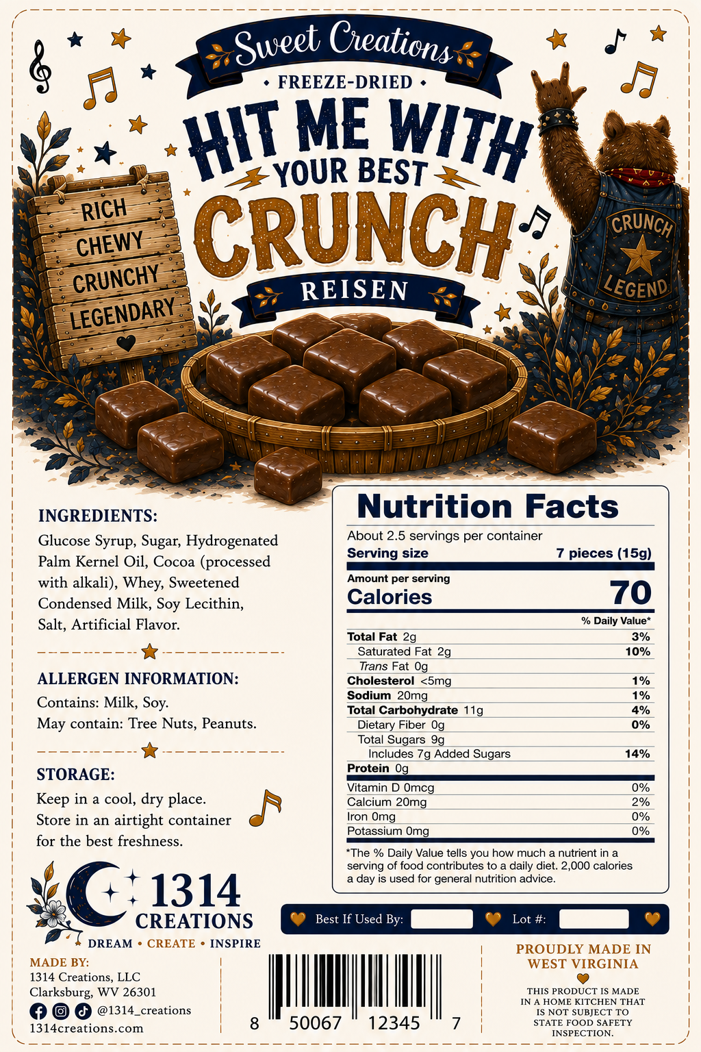Hit Me With Your Best Crunch | Freeze Dried Chocolate Caramel Candy