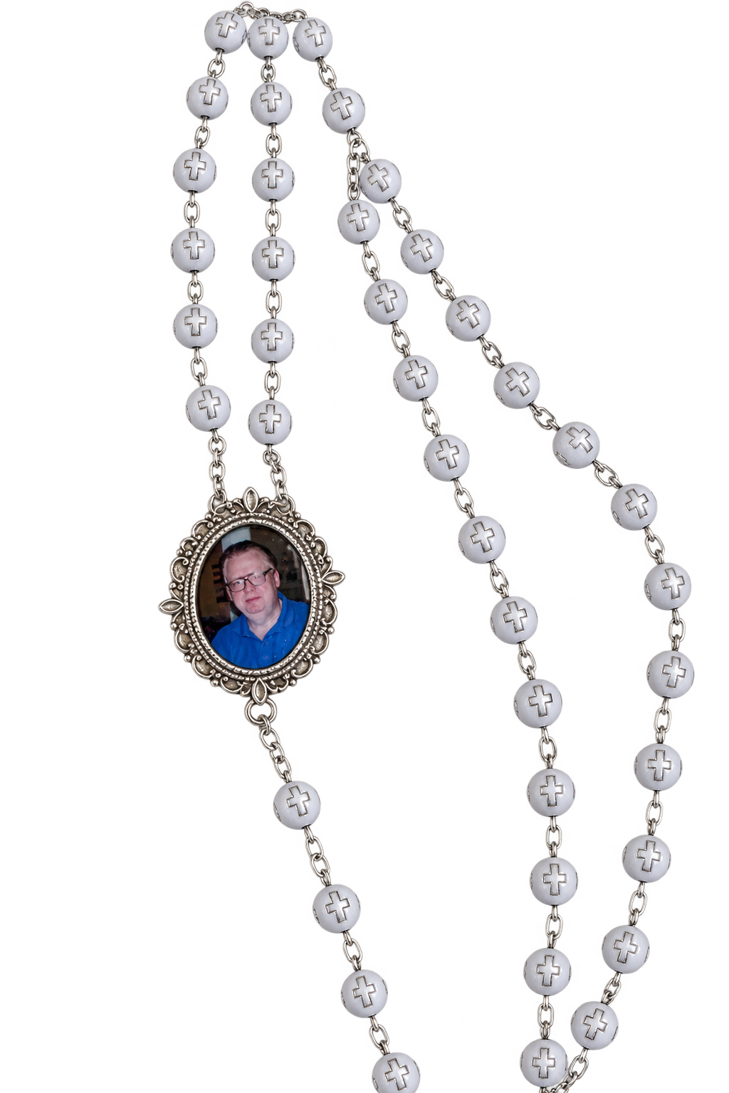 Forever in My Prayers | Personalized Memorial Photo Rosary