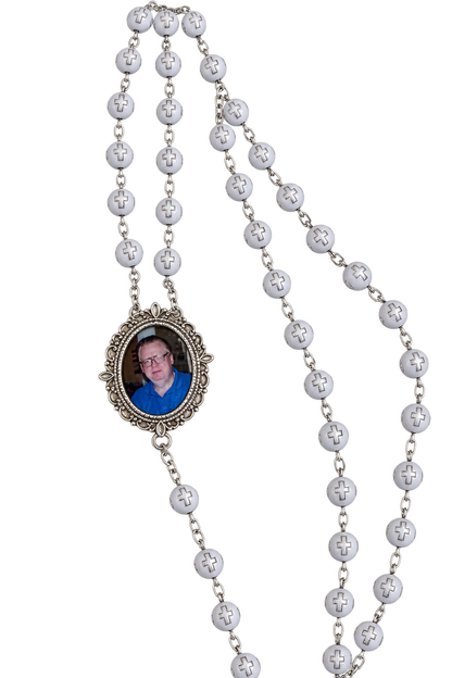 Forever in My Prayers | Personalized Memorial Photo Rosary