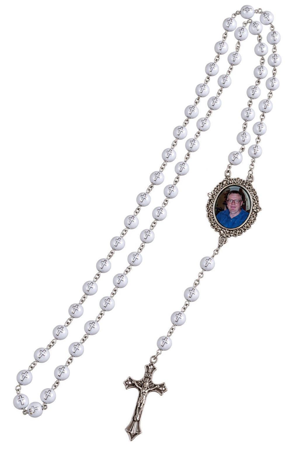 Forever in My Prayers | Personalized Memorial Photo Rosary