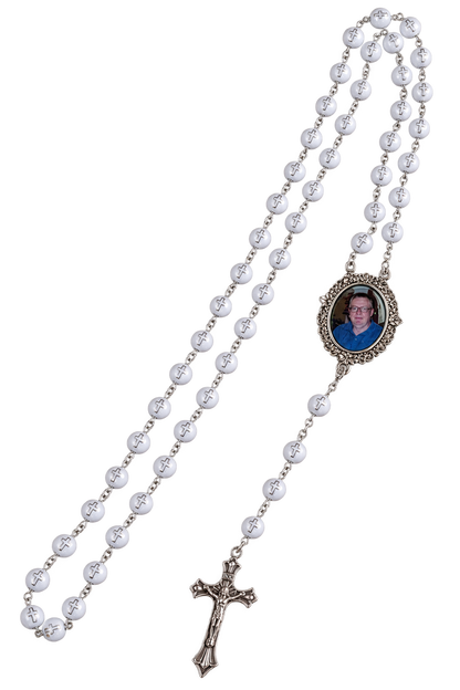 Forever in My Prayers | Personalized Memorial Photo Rosary