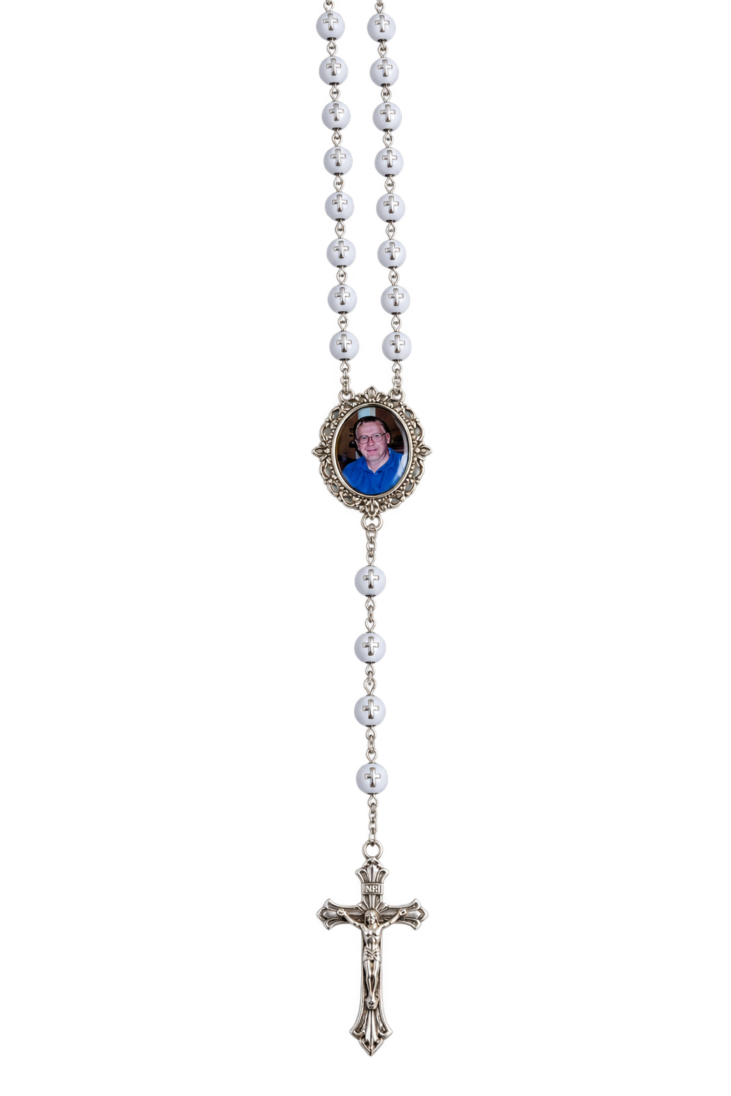 Forever in My Prayers | Personalized Memorial Photo Rosary