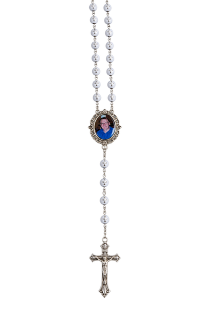 Forever in My Prayers | Personalized Memorial Photo Rosary