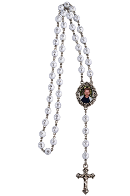 Forever in My Prayers | Personalized Memorial Photo Rosary