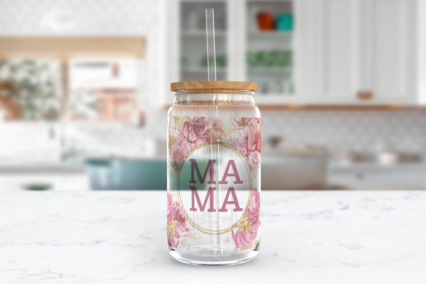 Rosie Mama Glass Tumbler