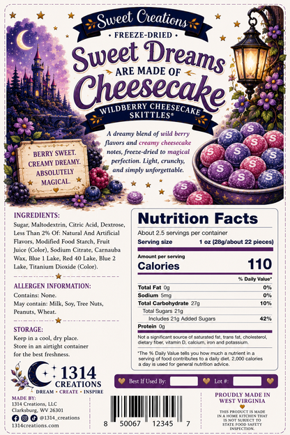 Sweet Dreams Are Made of Cheesecake | Freeze Dried Wild Berry Cheesecake Fruity Candy