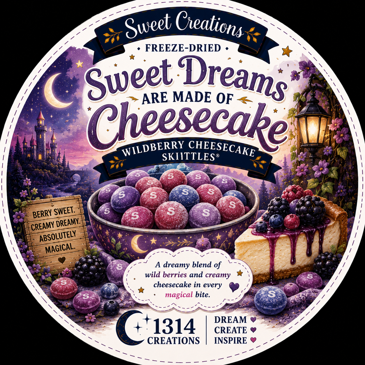 Sweet Dreams Are Made of Cheesecake | Freeze Dried Wild Berry Cheesecake Fruity Candy