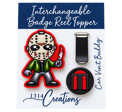 Slay the Workday| Interchangeable Halloween Badge Reel Topper