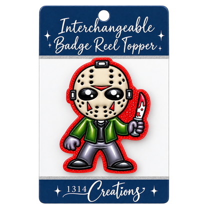 Slay the Workday| Interchangeable Halloween Badge Reel Topper