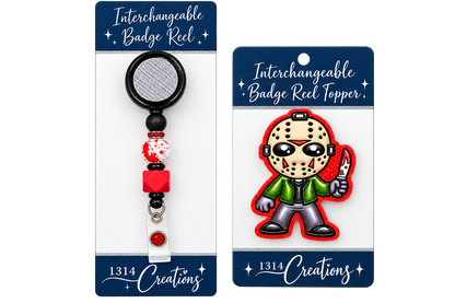 Slay the Workday| Interchangeable Halloween Badge Reel Topper