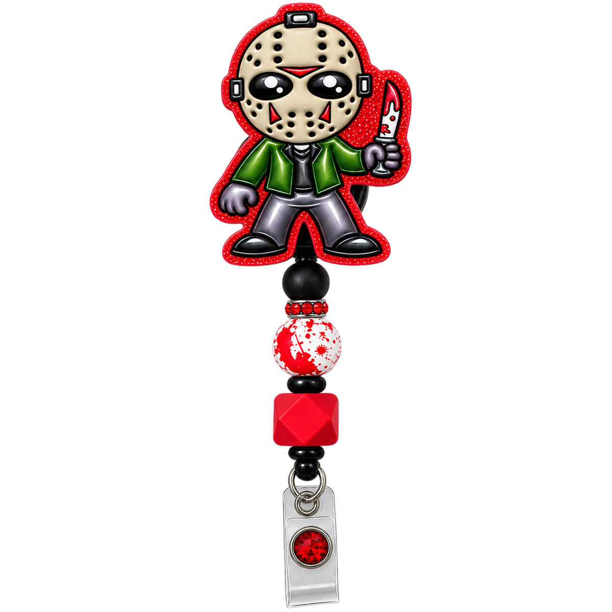 Slay the Workday| Interchangeable Halloween Badge Reel Topper