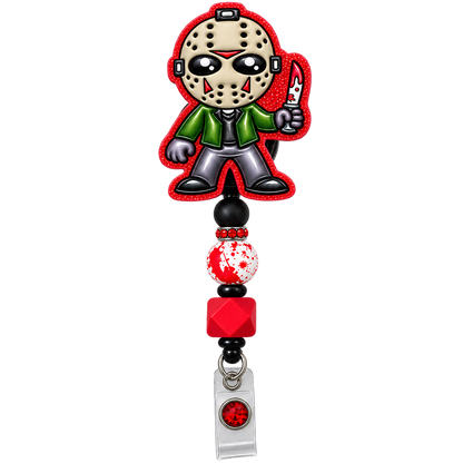 Slay the Workday| Interchangeable Halloween Badge Reel Topper