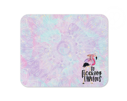 So Flocking Fabulous Mouse Pad / Funny Mousepad / Flamingo Laptop Gaming Pad