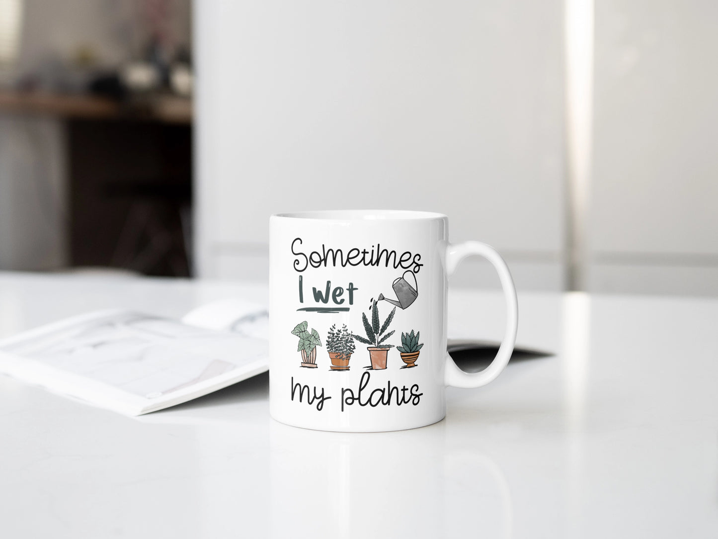 Sometimes I Wet My Plants Mug, Funny Coffee Mug, Gift For Plant Lovers