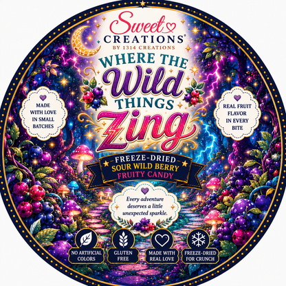 Where the Wild Things Zing | Freeze Dried Sour Wild Berry Fruity Candy