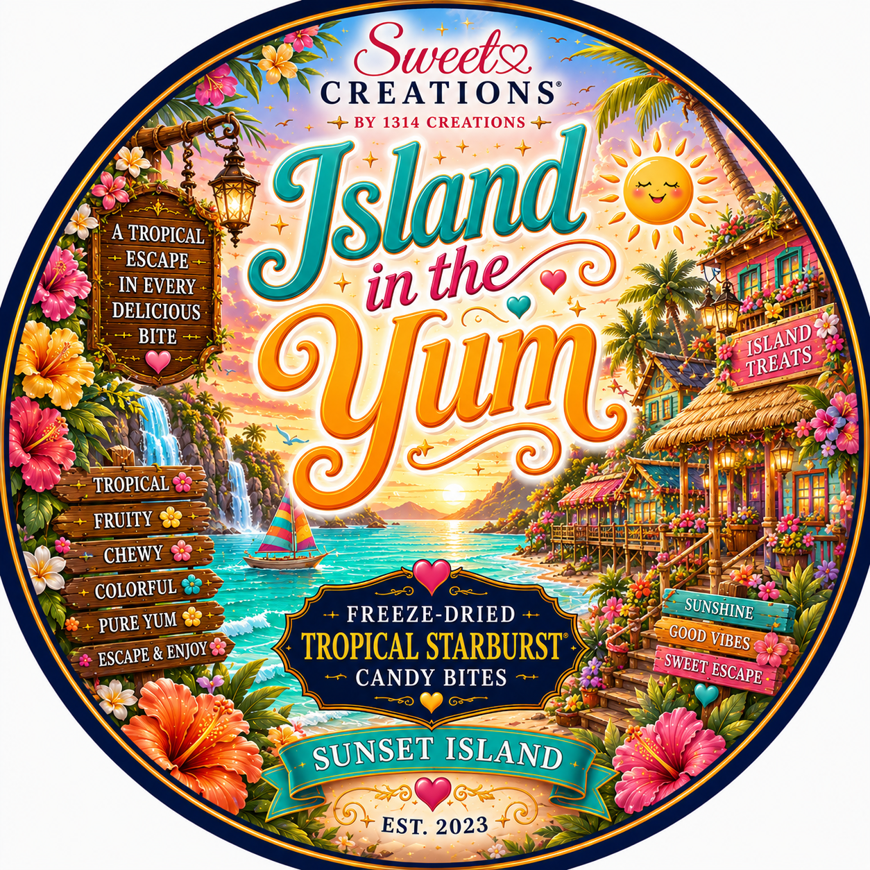 Island in the Yum | Freeze Dried Tropical Fruity Candy