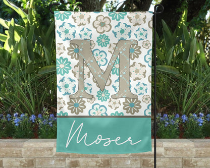 Hibiscus Garden Flag - Personalized Outdoor Yard Decor - Housewarming Gift