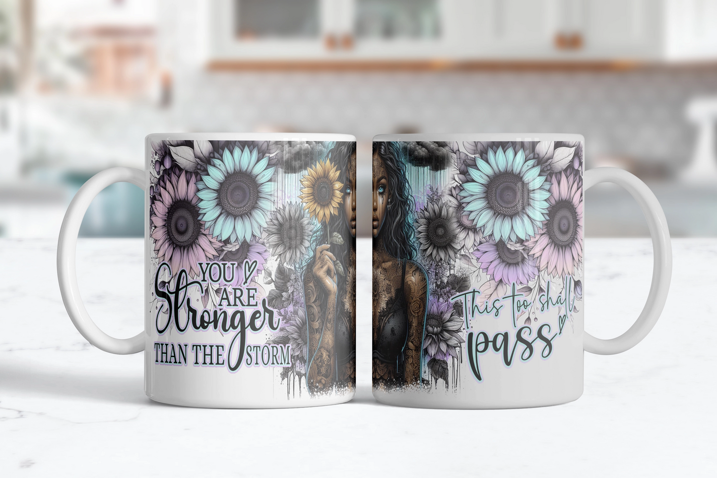 This Too Shall Pass Mug, Inspirational Coffee Cup, Motivational Gift For Her