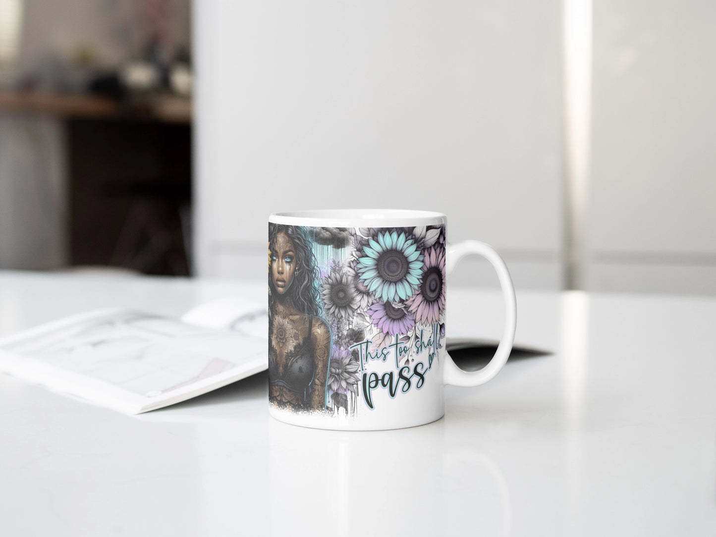 This Too Shall Pass Mug, Inspirational Coffee Cup, Motivational Gift For Her