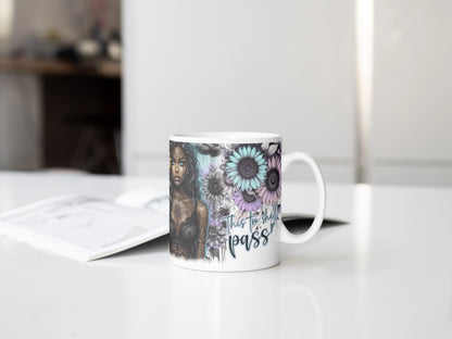 This Too Shall Pass Mug, Inspirational Coffee Cup, Motivational Gift For Her